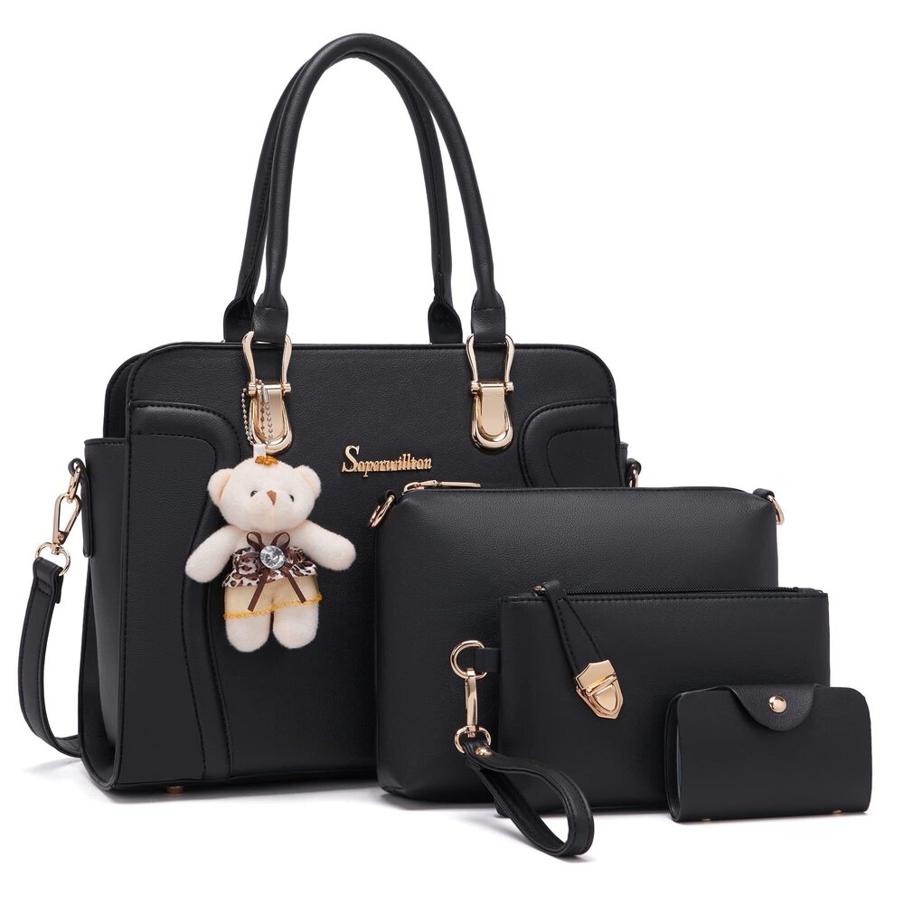 7459 Fashion Handbags Tote Bags Shoulder Bag Top Handle Satchel Purse Set